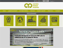 Tablet Screenshot of centromariomolina.org
